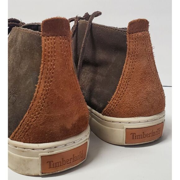 Timberland Boots Suede Chukka Cupsole MN SZ 9 A12G4 Cool Tri Color Suede Blu/Tan - Picture 6 of 13